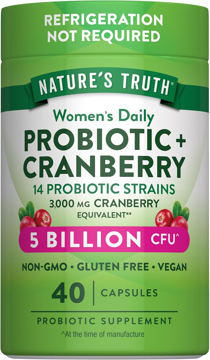 Nature's Truth Probiotics for Women | 5 Billion CFUs Daily