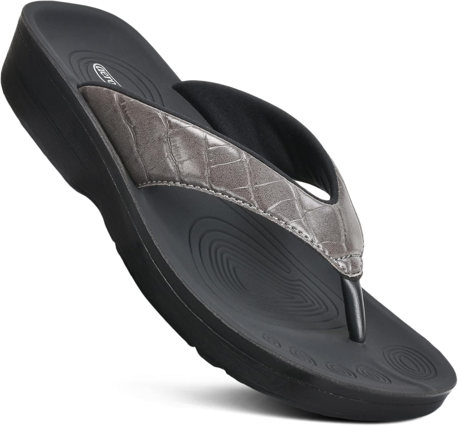 AEROTHOTIC Comfortable Arch Support Flip Flops for Women Orthotic Sandals