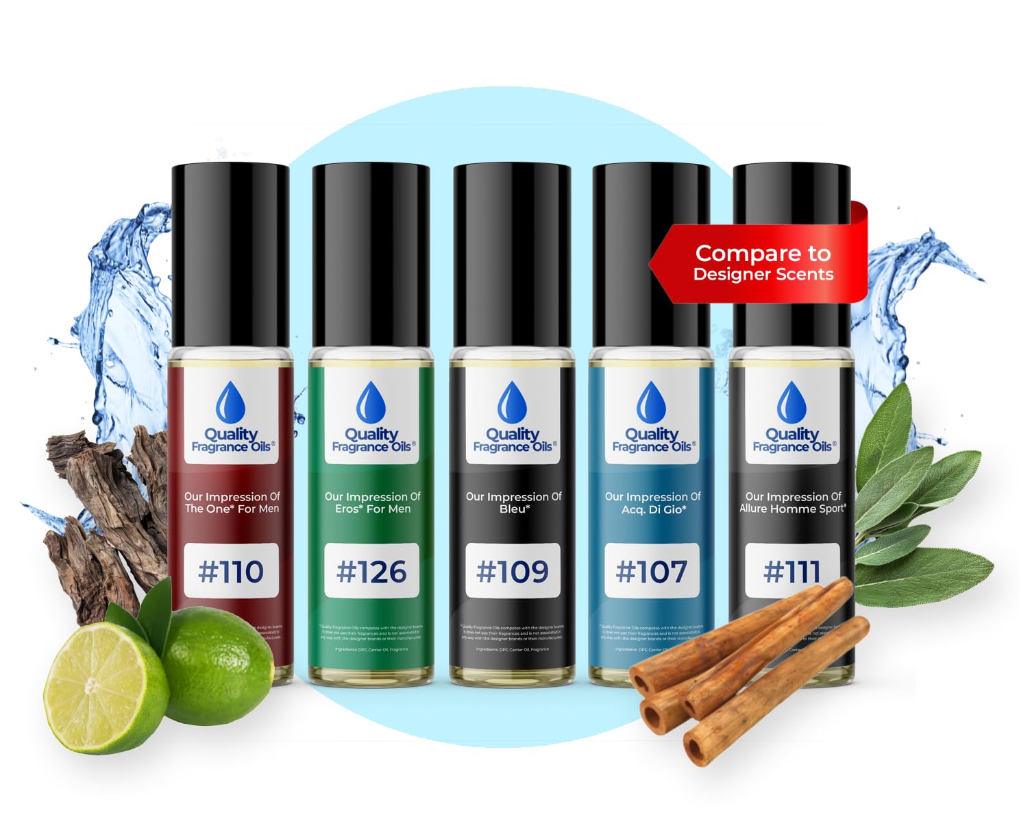 Quality Fragrance Oils' One Million Impression #113 | Long-Lasting Perfume Oil, Alcohol-Free, Strong Scent, 10ml Roll-On | Affordable Alternative to Designer Fragrances