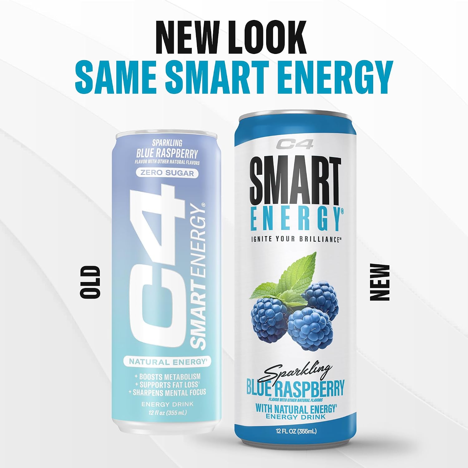 C4 Smart Energy Drink, 200mg Caffeine, 12 Fl Oz 12pk