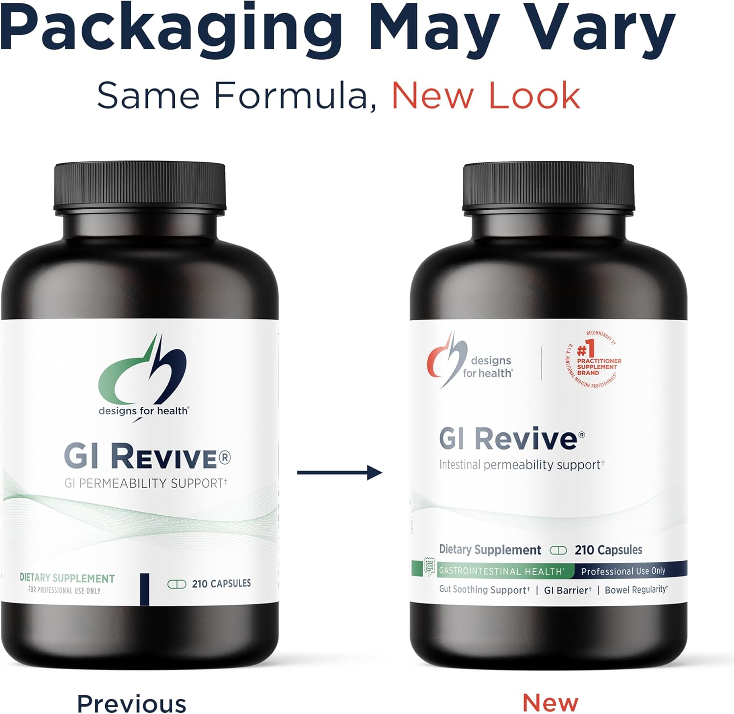 Designs for Health GI Revive - Slippery Elm Gut Health Support with Licorice Root, L-Glutamine + Zinc Carnosine - MSM