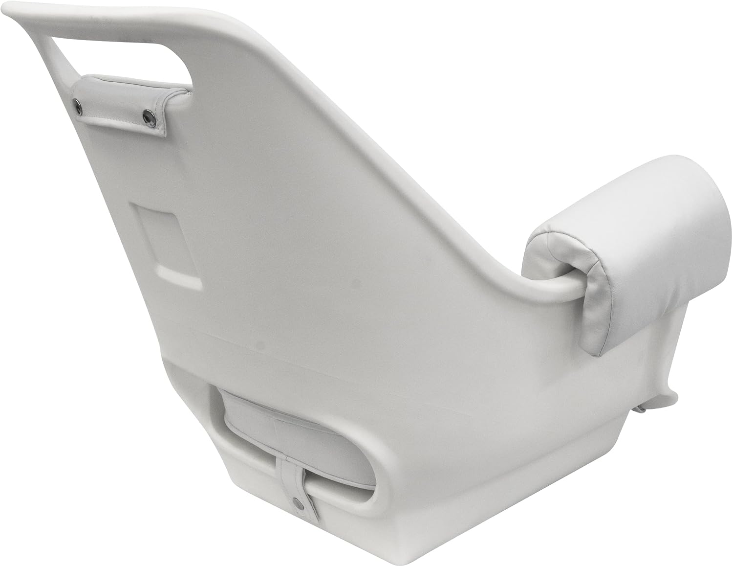Wise 8WD007-3-710 Offshore Series Deluxe Pilot Chair Cushions with Armrests - White | Roto-molded marine plastic frame, 28 oz vinyl