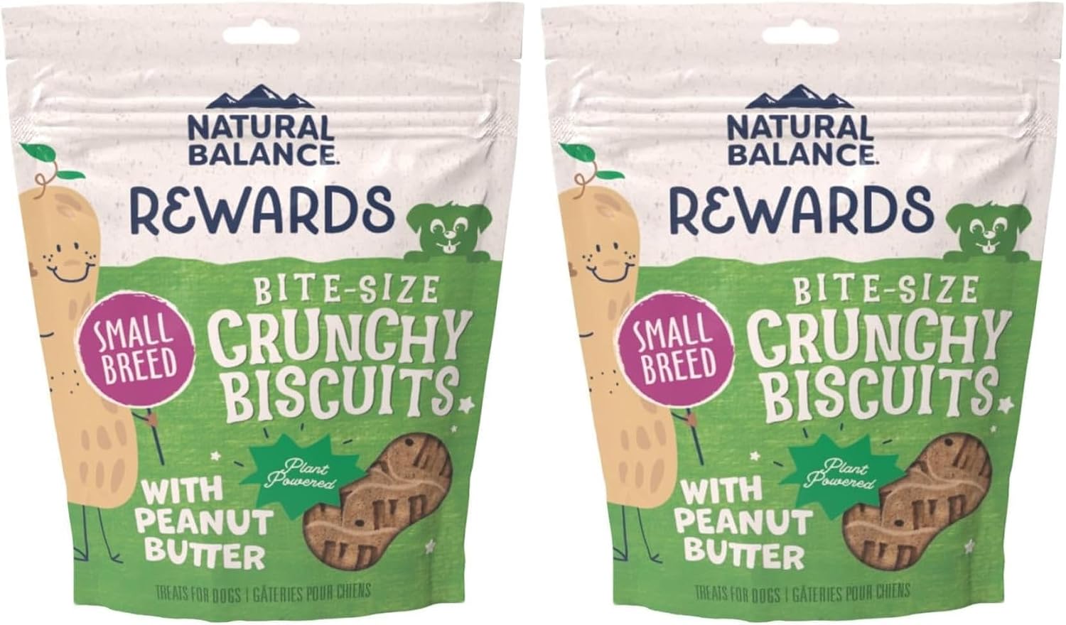 Natural Balance Limited Ingredient Rewards Crunchy Biscuits, Bite-Size Grain-Free Dog Treats for Small-Breed Dogs, Made with Real Venison, 8 Ounce (Pack of 1)
