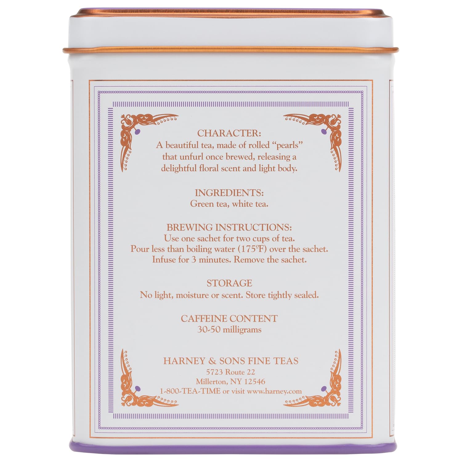 Harney & Sons Dragon Pearl Jasmine Tea, 20 Count(Pack of 1) | Green tea scented with jasmine flowers for a delicate floral aroma. Contains caffeine.