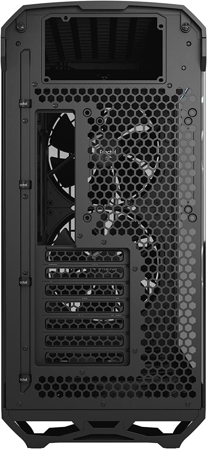 Fractal Design Torrent Black - Light Tint Tempered Glass Side Panel - Open Grille for Maximum air Intake - Two 180mm PWM and Three 140mm Fans