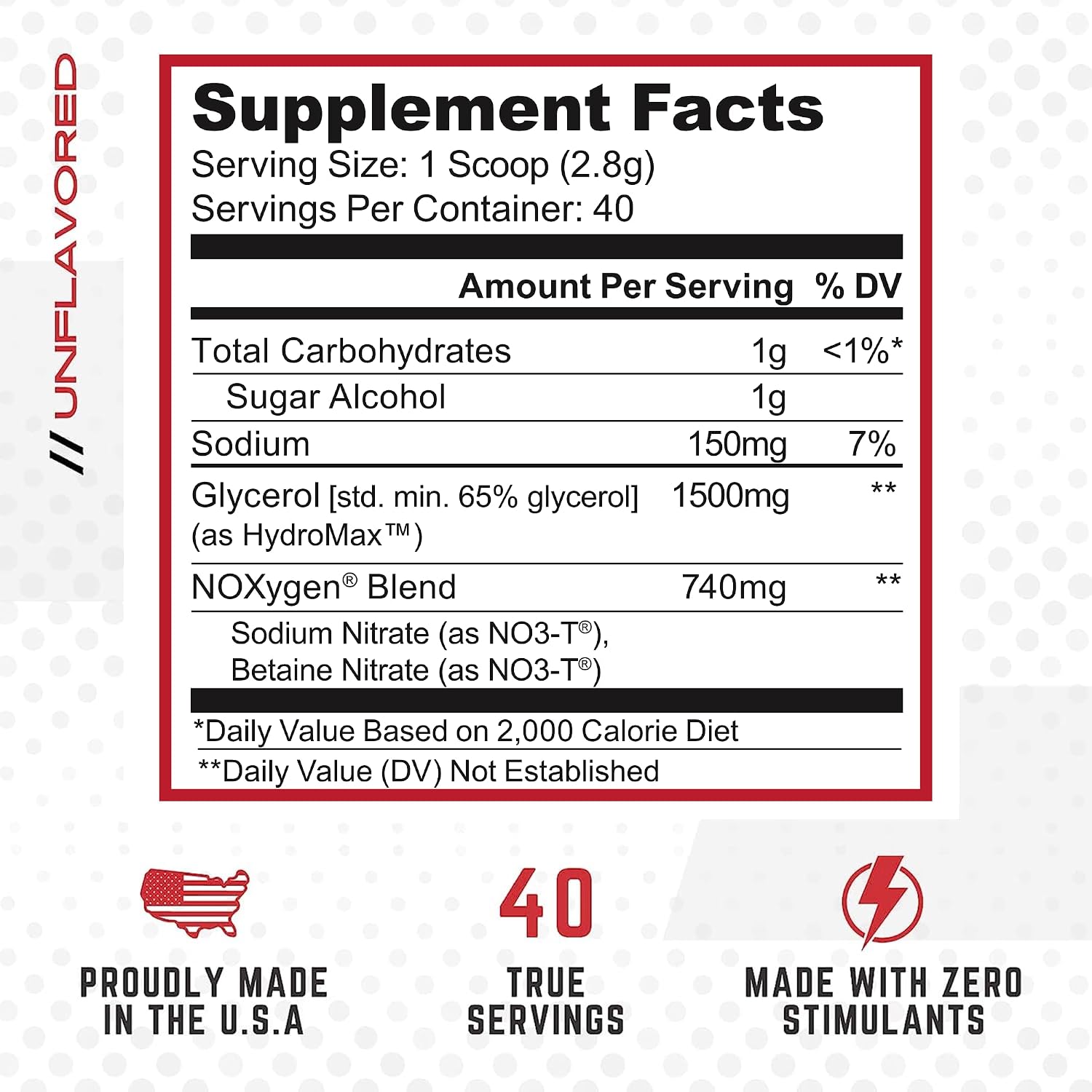 Purus Labs NOXygen Powder Pre-Workout Accelerator | Nitric Oxide Booster & Oxygen Amplifier | Hydromax Glycerol & NO3-T Nitrates | 40 Servings, Pack of 2 (Unflavored)