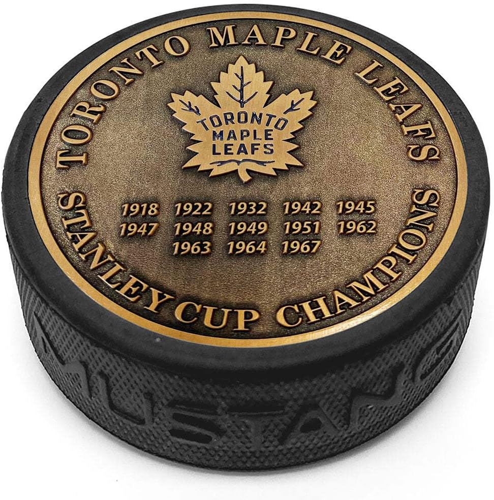 Sports Decor Stanley Cup Years Gold Medallion Puck