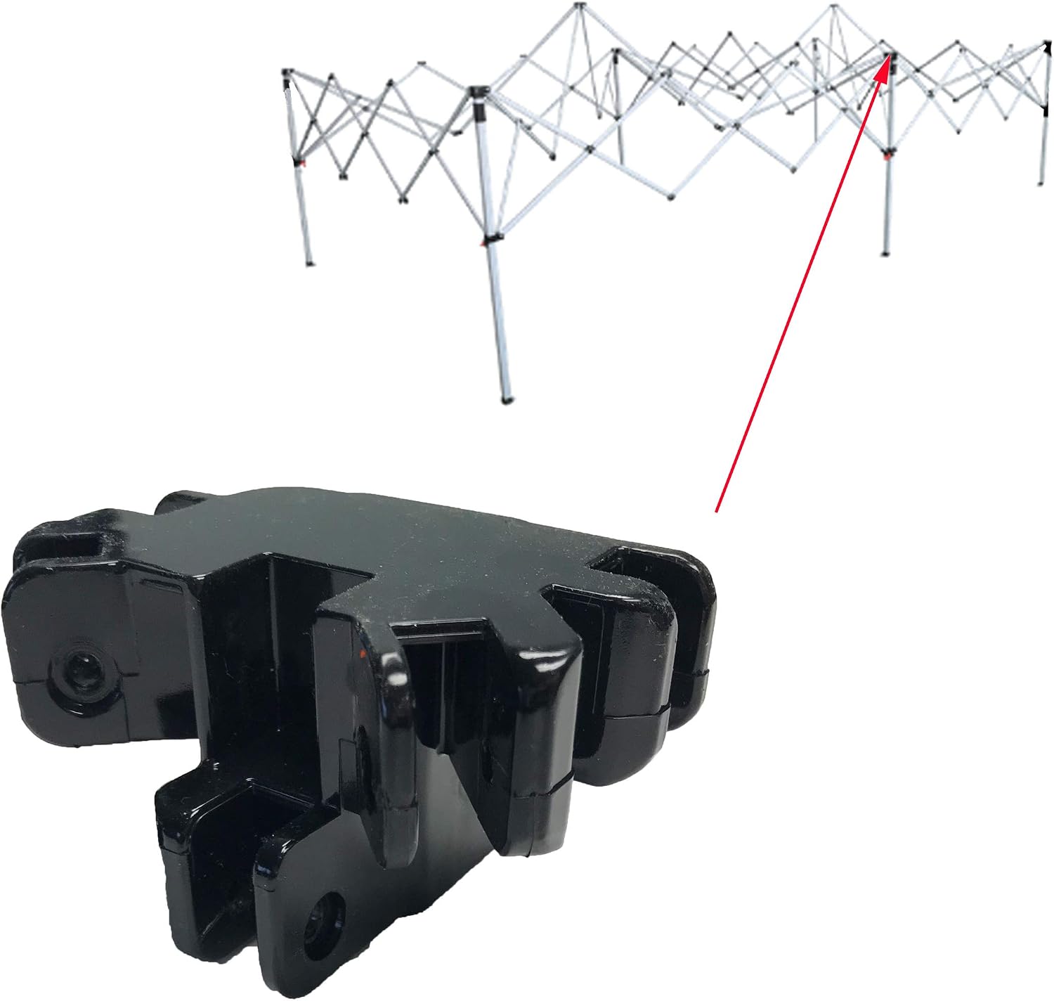 Ozark Trail 10 X 20 Straight Leg Instant Canopy Middle Leg Cap Upper Mold (5-Way Connector) Replacement Parts