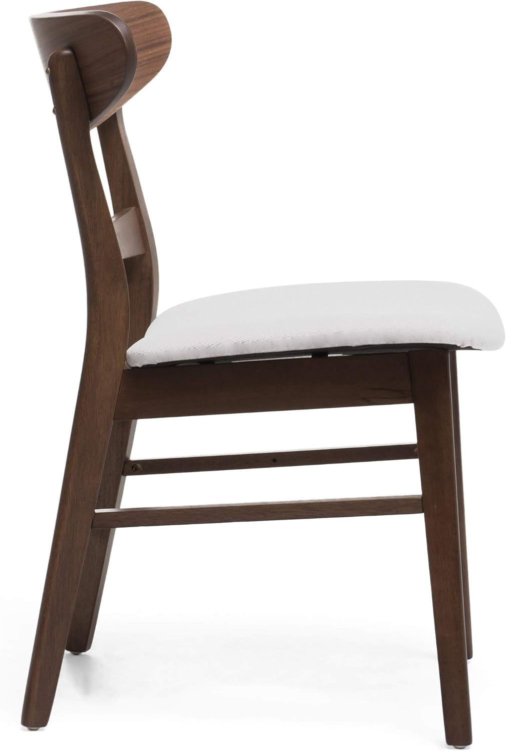 Christopher Knight Home Heather Mid-Century Modern Dining Chairs (Set of 4), Dark Gray and Natural Oak