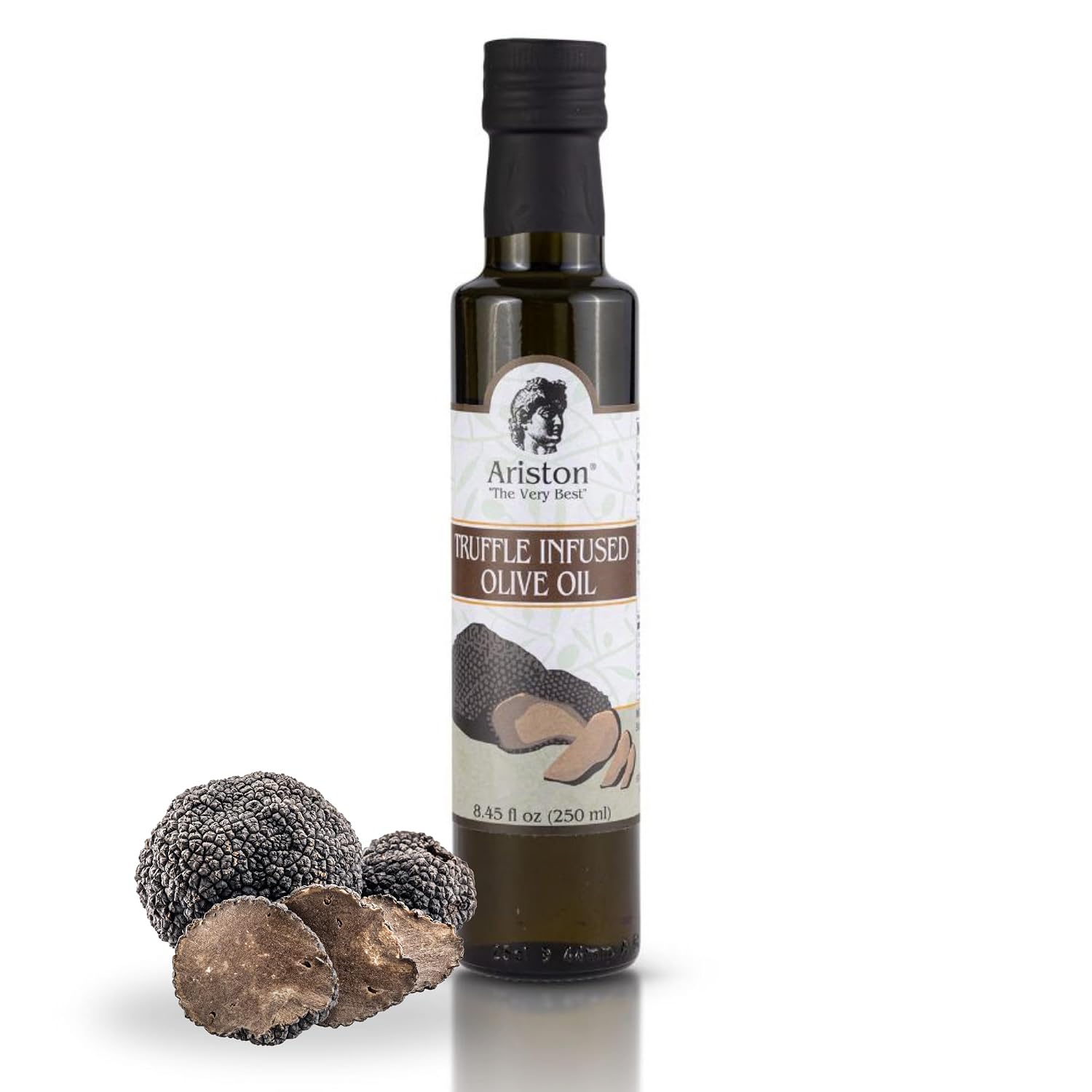 Ariston Organic Greek Olive Oil Extra Virgin, Lemon Infused, 8.45 Fl Oz | Cold Pressed Olive Oil Bottle from Greece for Cooking, Salad Dressing, Marinade & Bruschetta, Everyday Kitchen Use