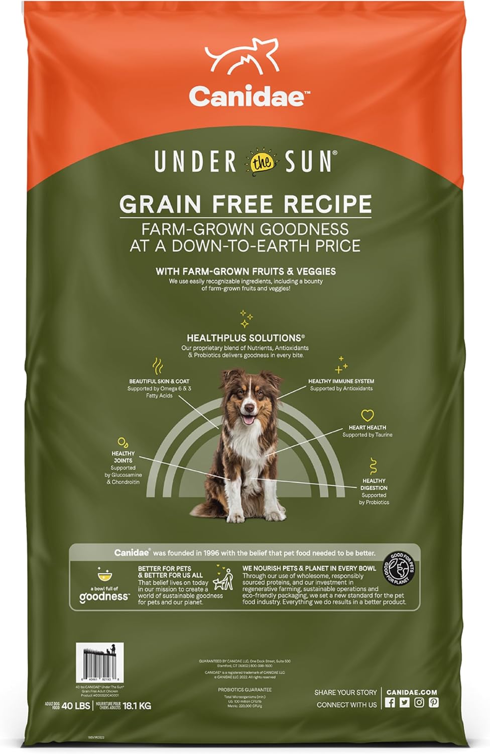 Canidae Under the Sun Premium Dry Dog Food For Puppies, Adults and Senior Dogs, Whitefish Recipe, 23.5 lbs, Grain Free
