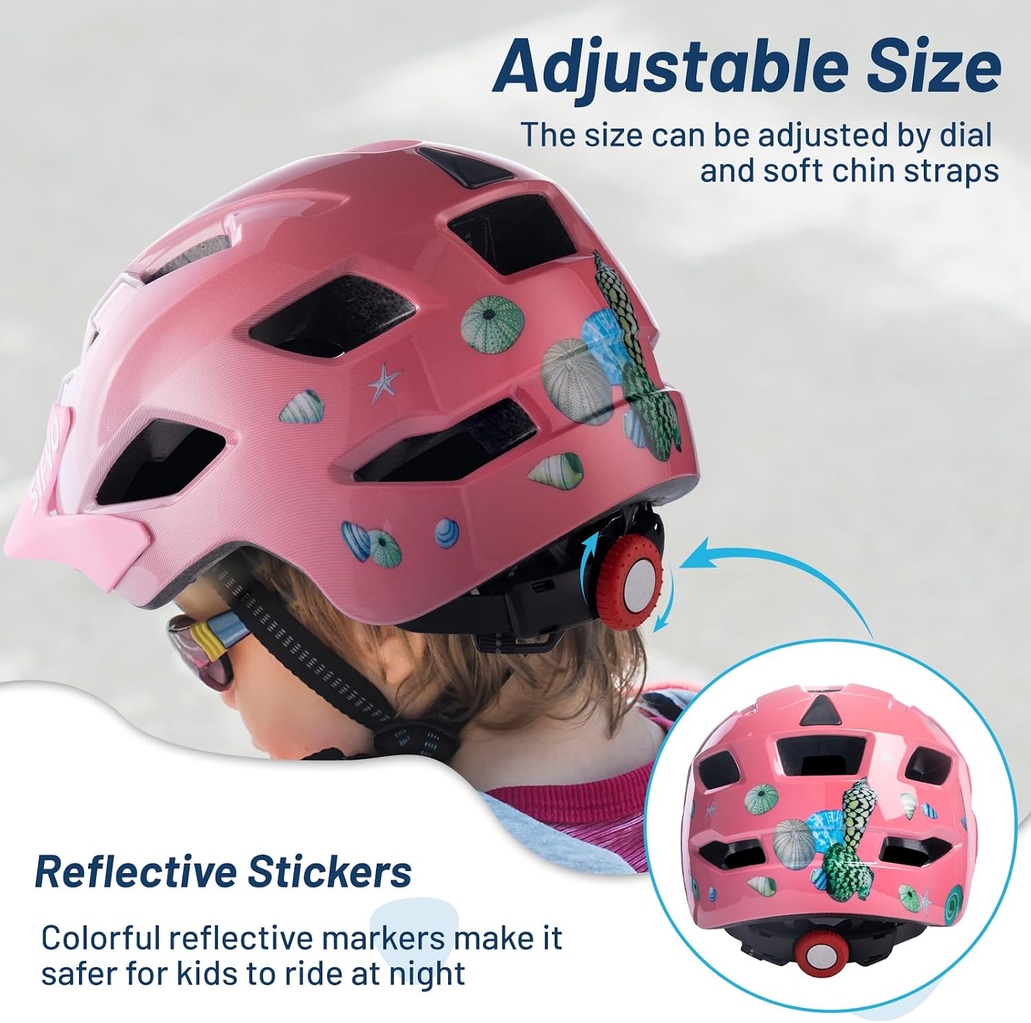 Kids Helmet, SIFVO Kids Bike Helmet Boys and Girls Bike Helmet with Cool Visor Helmet for Kids 5-14