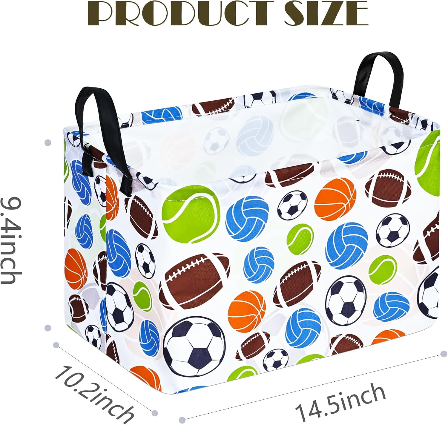 MAIZMZ Rectangular Storage Basket Collapsible Organizer Bin Waterproof Toy Box for Organizing Home/Dorm/Kitchen/Pet/Office/Closet/Shelf/Gift Baskets