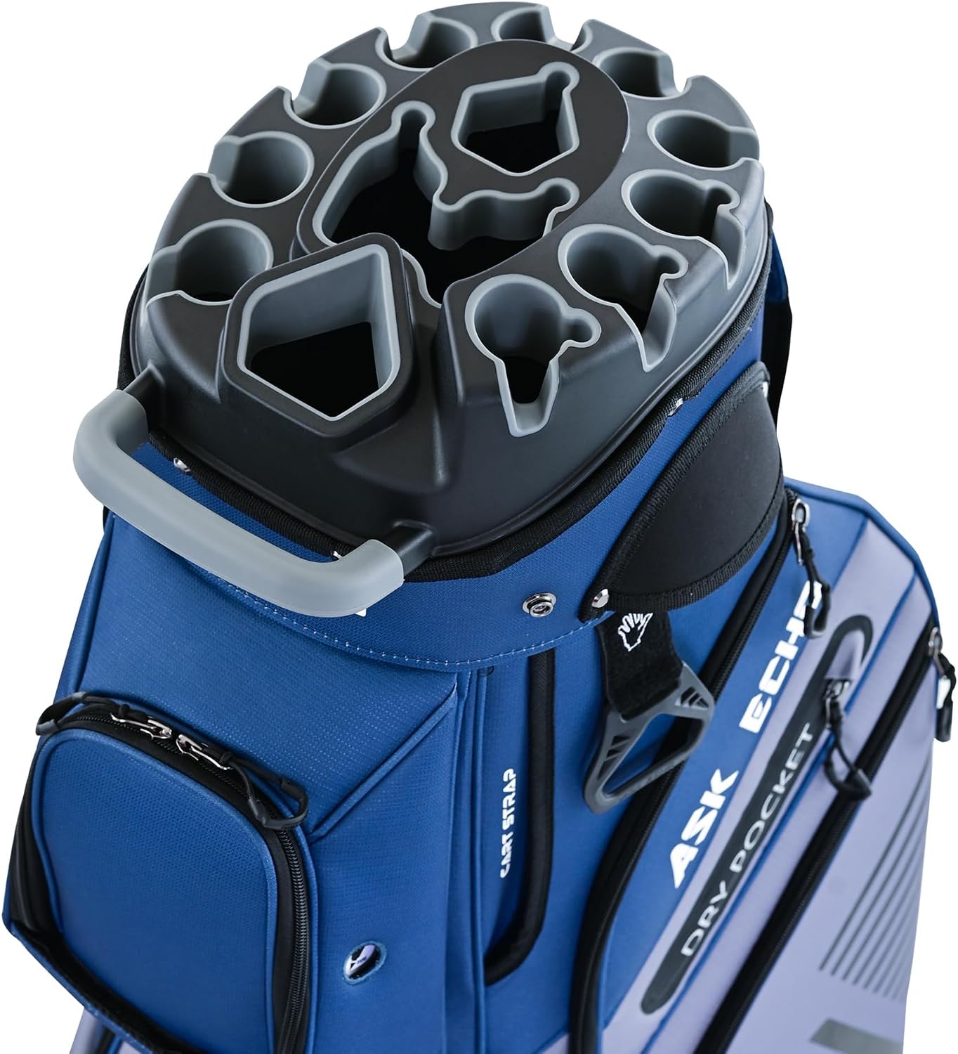 ASK ECHO T-Lock 3.0 Golf Cart Bag, Quiet 14-Way Full-Length Divider