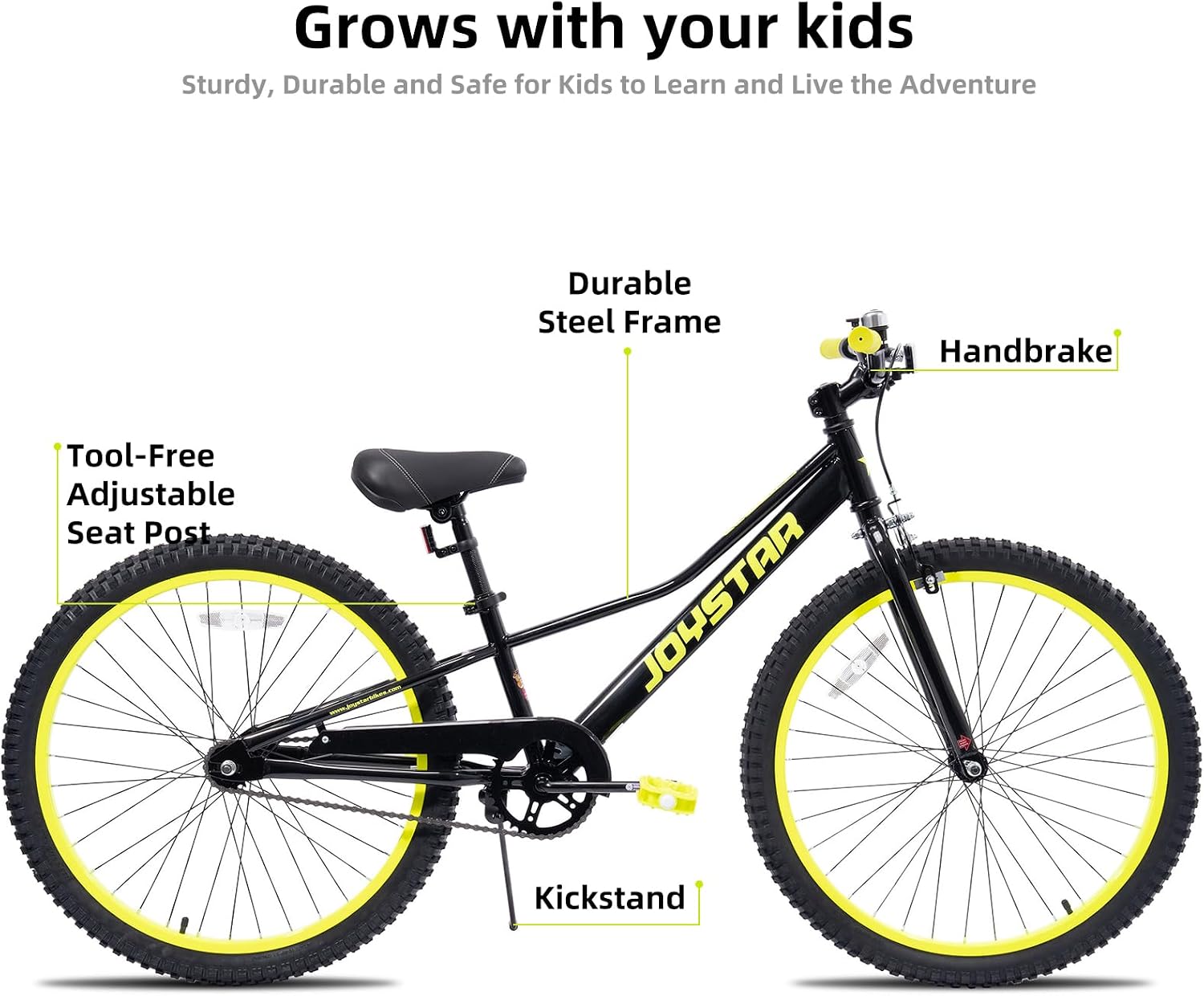JOYSTAR NEO 20" 24" Kids Mountain Bike for Boys Girls 5-12 Years