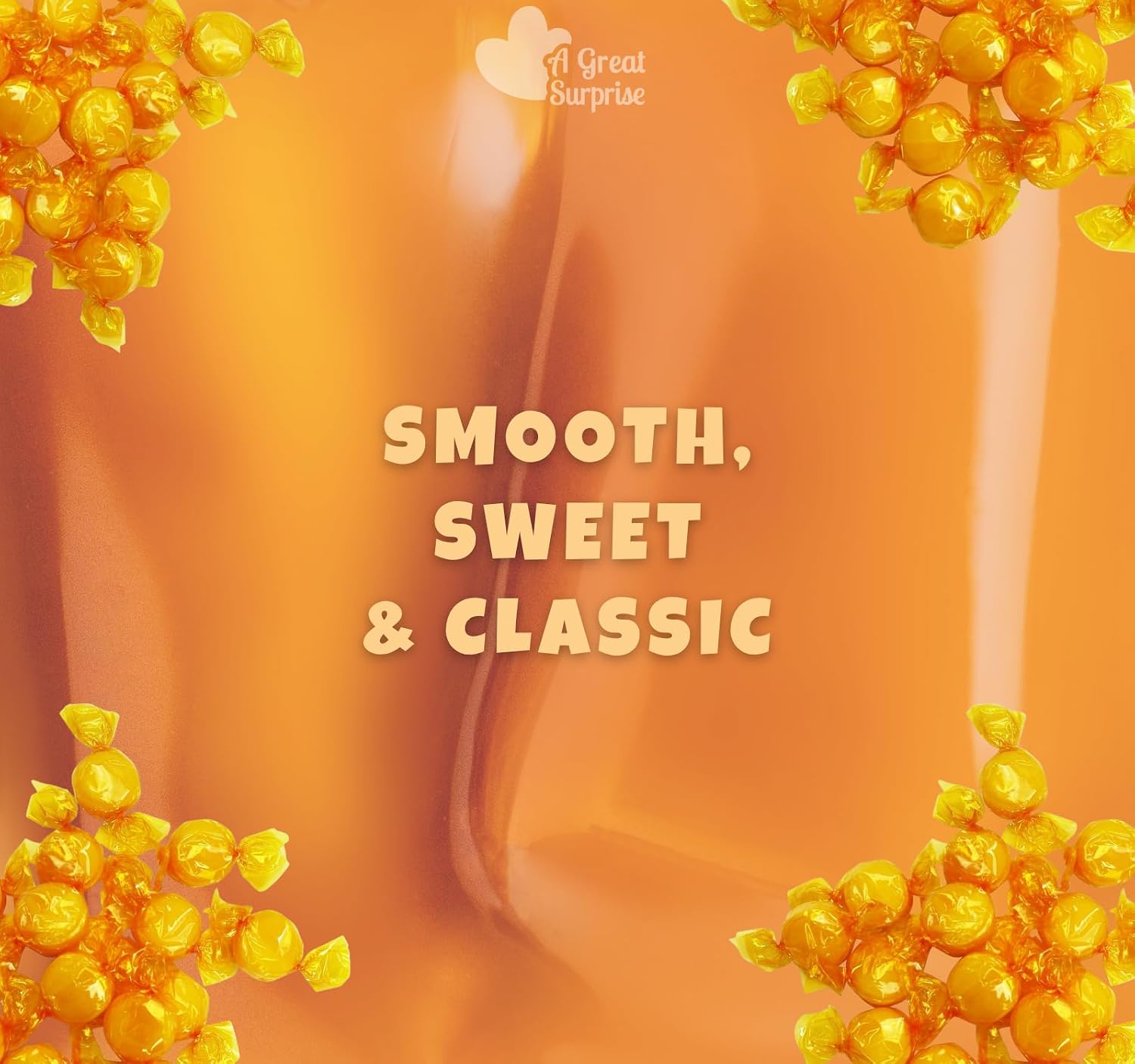 Butterscotch Hard Candy 4 lb Bulk Individually Wrapped | Classic Discs Treats Butterscotch Candy Discs Buttons Classic Creamy & Old Fashioned