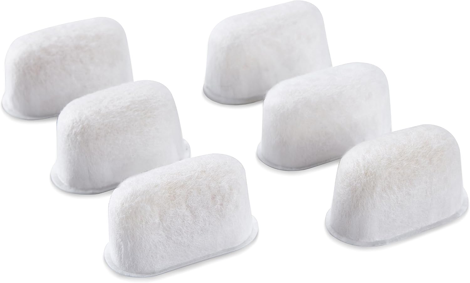 Geesta 6-Pack Resin Water Filters for Breville BWF100 | Replacement Filters for Breville Espresso Machine Barista Express, Ion Exchange Resin Softens Water, Reduces Impurities
