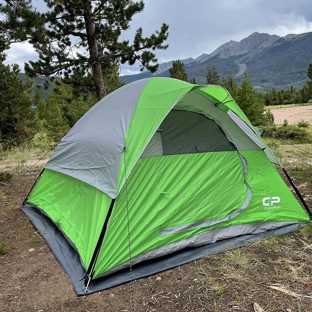 CAMPROS CP 3 Person Tent, Waterproof Dome Tents for Camping with Rainfly
