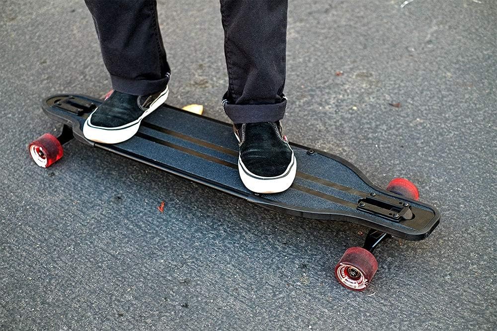 Aluminum Gold or Black Skateboards Longboard Drop Through Deck ONLY or Complete Long Board, for Boys, Girls, Kids, Teens and Adults and for Beginners to Professionals