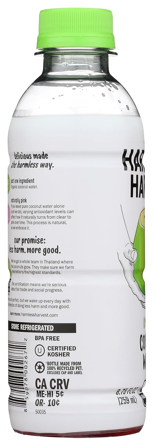 Harmless Harvest Organic Coconut Water, 32 Oz Bottle