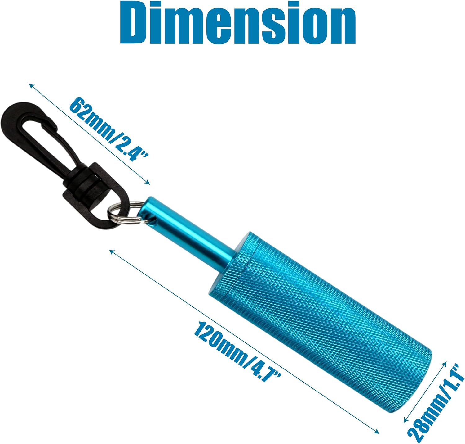 Scuba Rattle Stick Diving Safety Tank Signal Bell Shaker with Clip, Loud Underwater Sound Compact Design