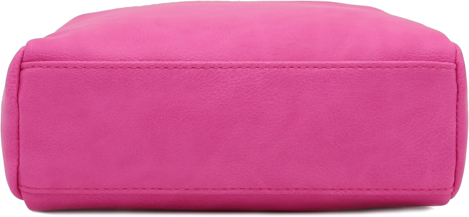 Triple Zip Small Crossbody Bag
