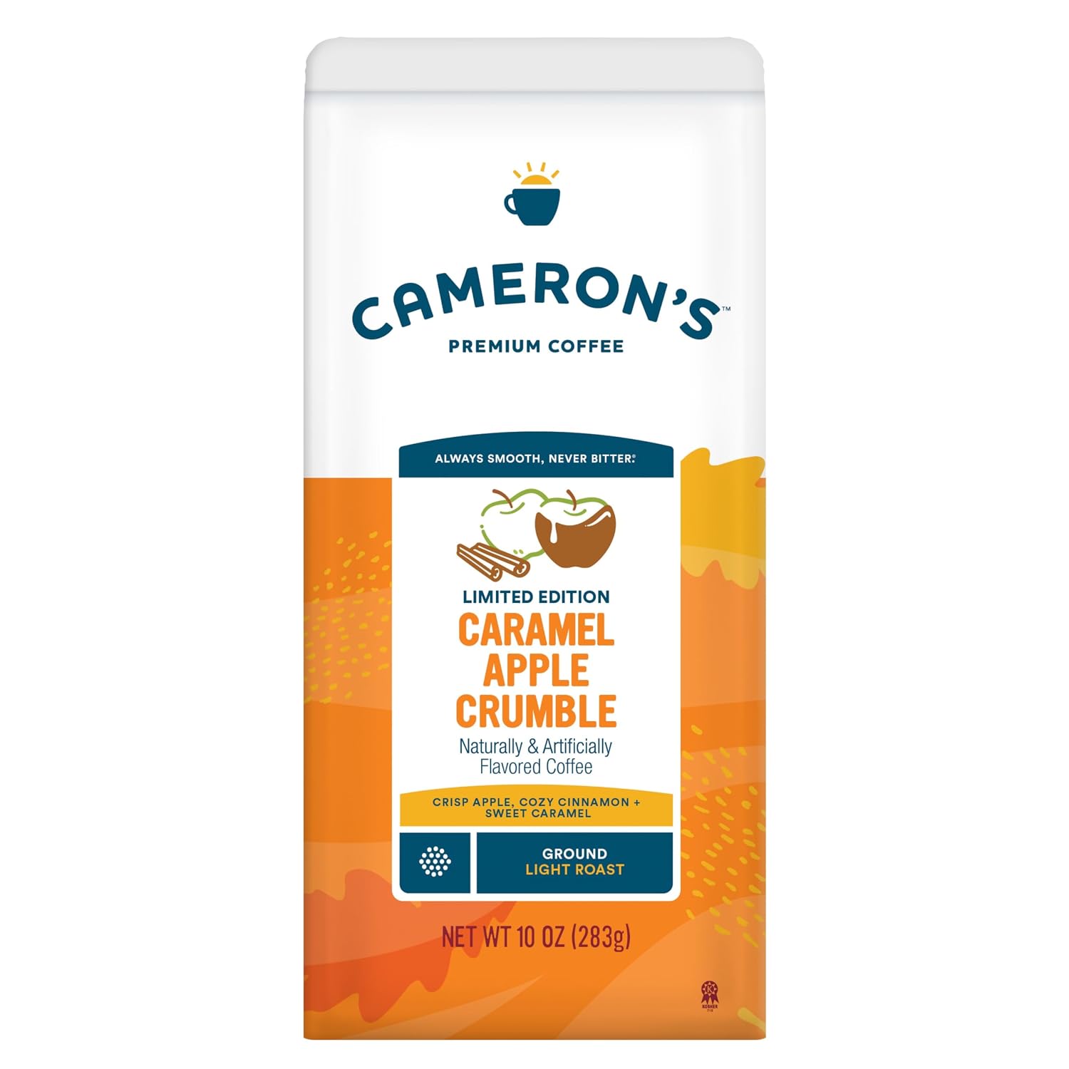 Cameron's Coffee Roasted Ground Coffee Bag, Flavored, Sea Salt Caramel, 32 Ounce