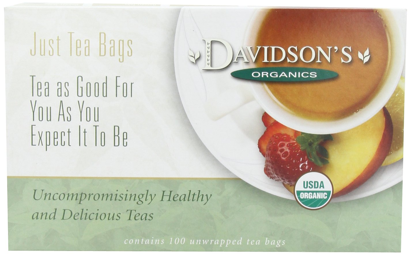 Davidson's Organics, Yerba Mate, 100-count Unwrapped Tea Bags