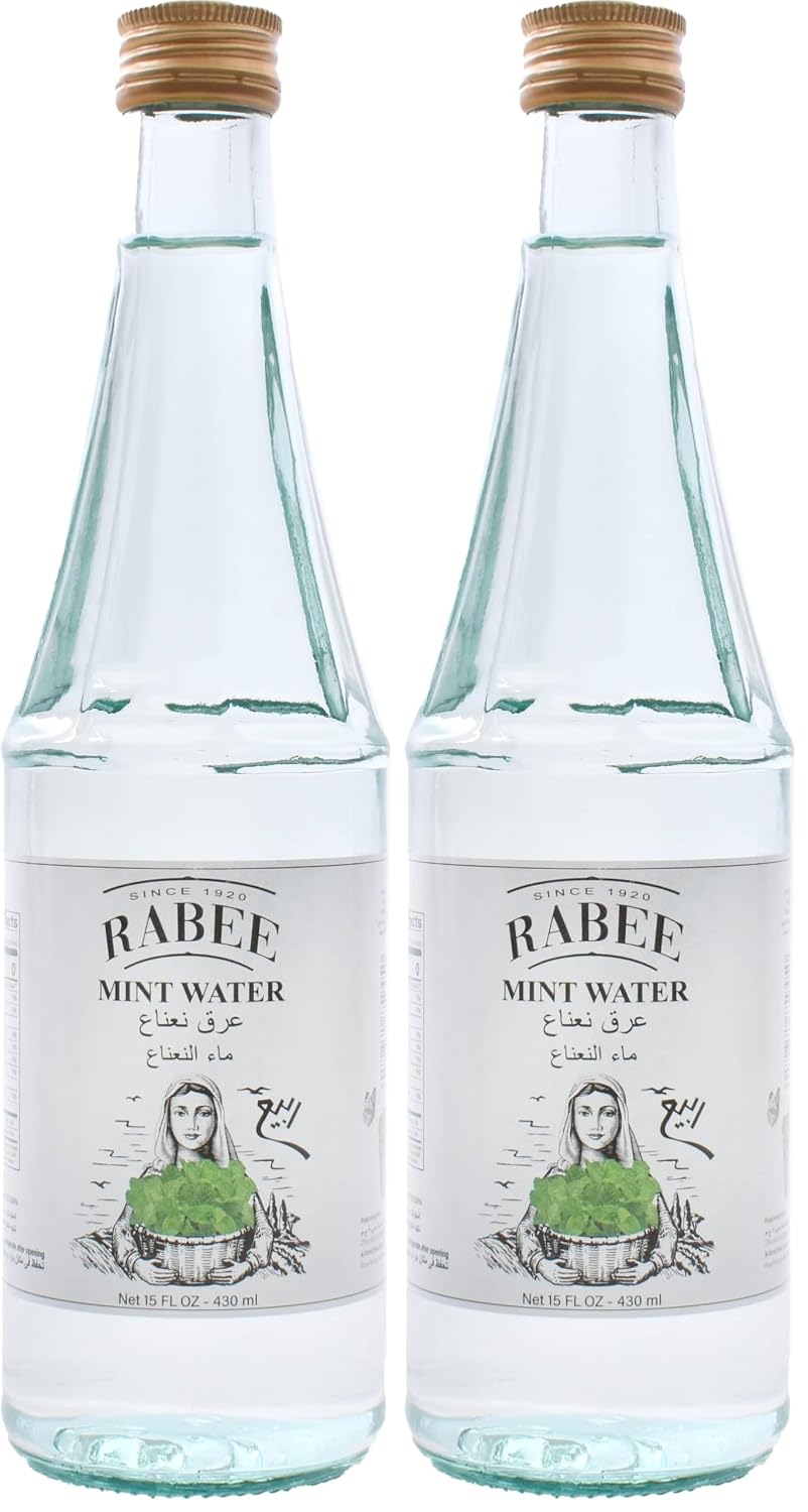 Rabee Mint Water Imported 15 oz. - Mint Hint Water Beverage - Healthy Alternative Drink