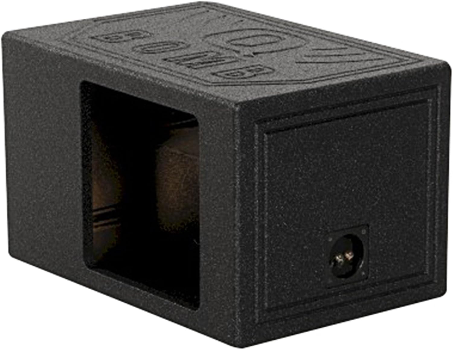 QPower QBOMB Single 12-Inch Speaker Box – Side-Ported Design with Black Bed Liner – Compatible with Kicker L7 Subwoofer