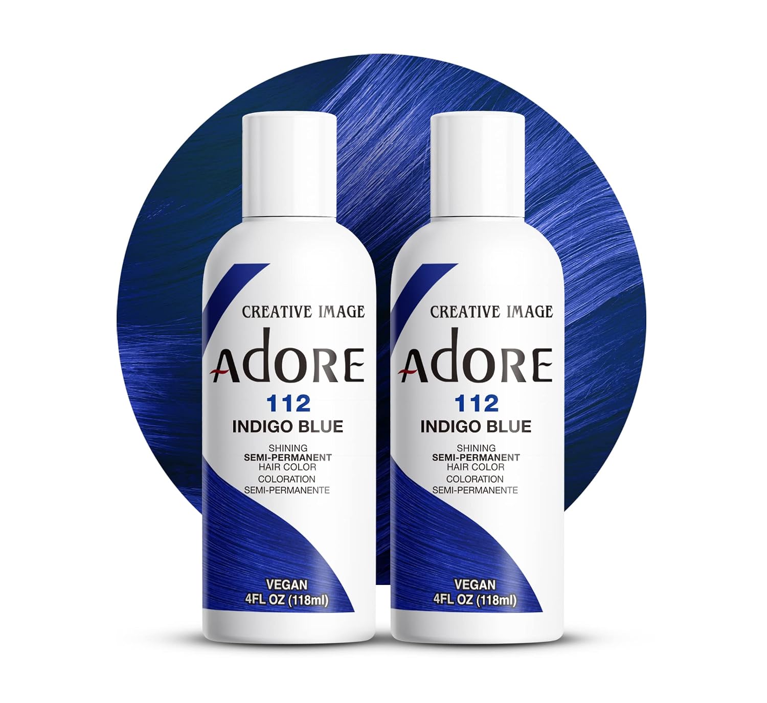 Adore Semi Permanent Hair Color, 107 Mocha, 4 Fl Oz | Vegan & Cruelty-Free Brown Hair Dye | No Ammonia, No Peroxide, No Alcohol
