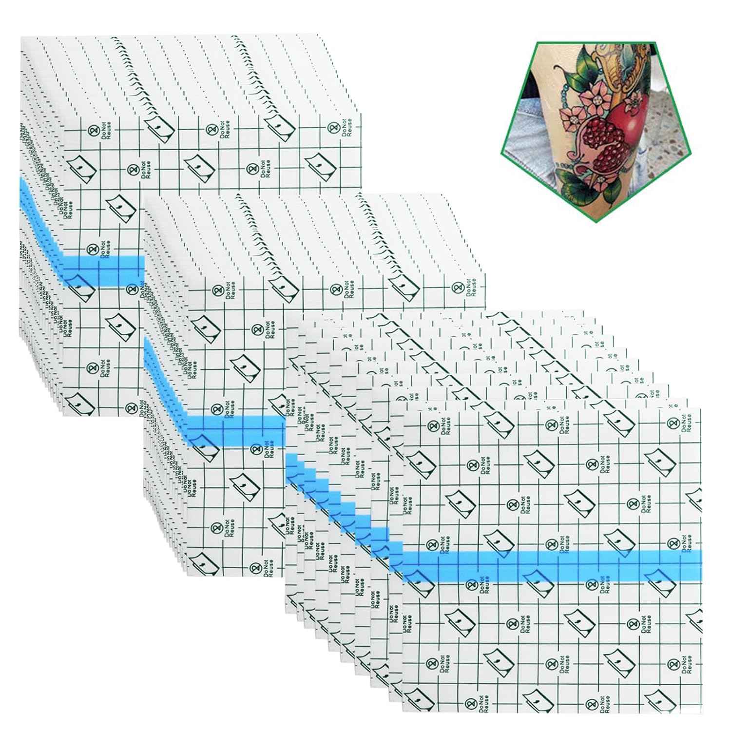 Flatoedu Tattoo Aftercare Bandage Roll 6" x 2 Yard - Waterproof Film