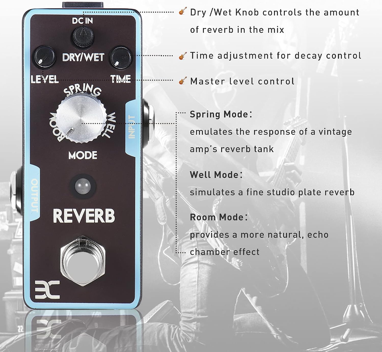 EX 7 Band EQ Equalizer Mini Guitar Pedal