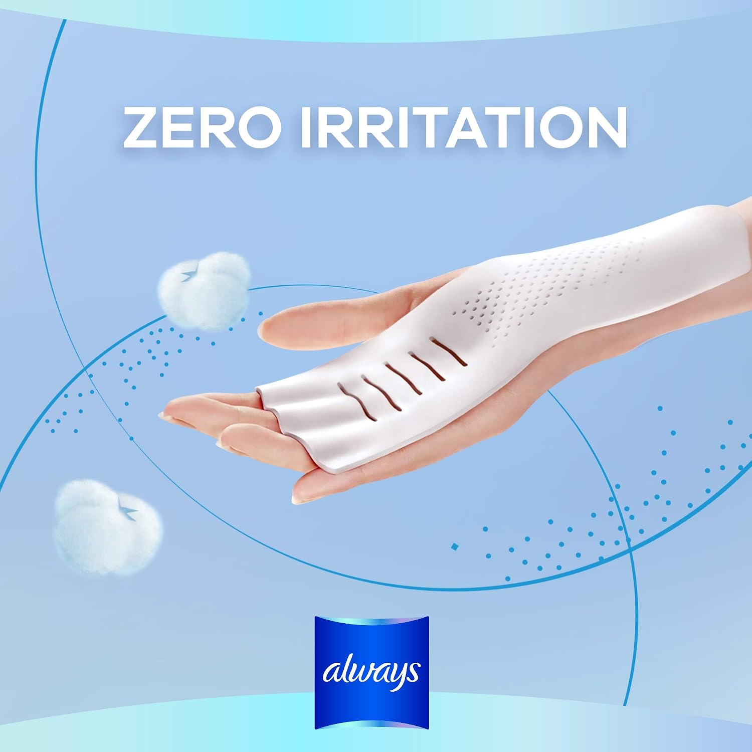 Always Infinity Feminine Pads for Women, Size 3, Extra Heavy Flow, with Wings, Unscented, 28 CT