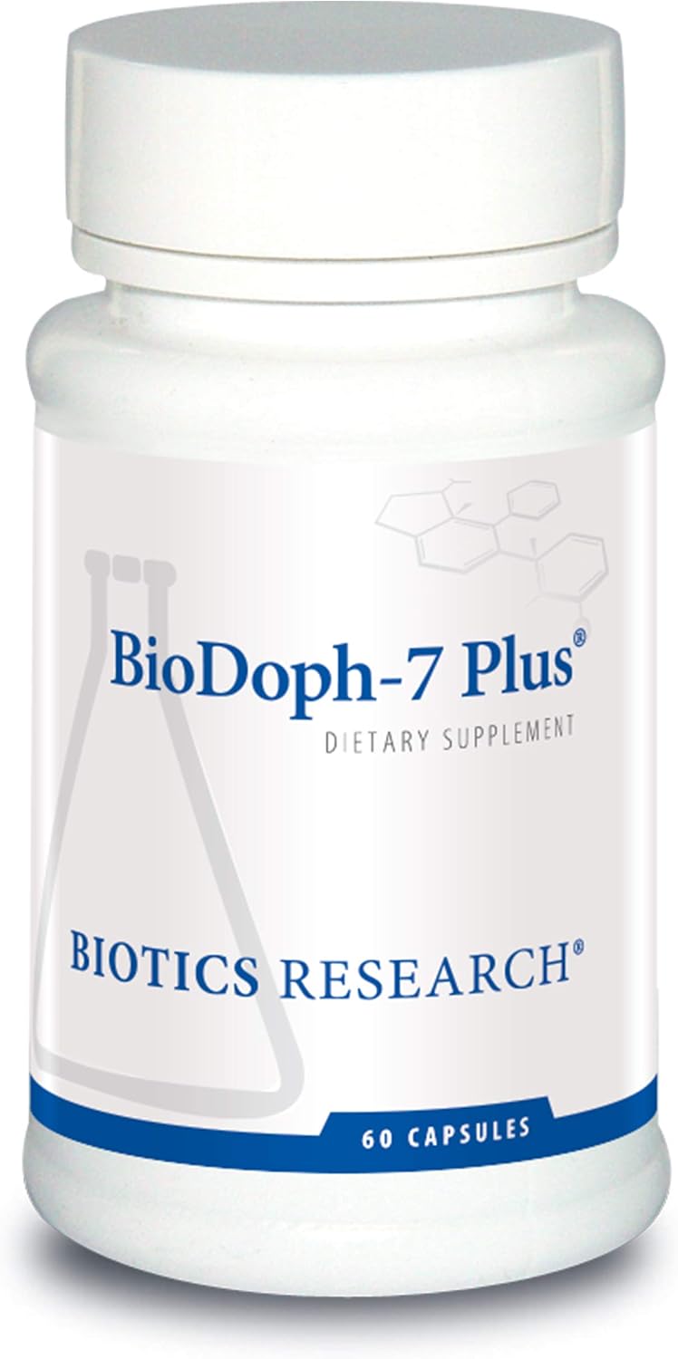 Biotics Research BioDoph7 Plus Prebiotics Probiotics for Women/Men - 400 mg - Daily Probiotic Promotes Digestive Health, Gut Health