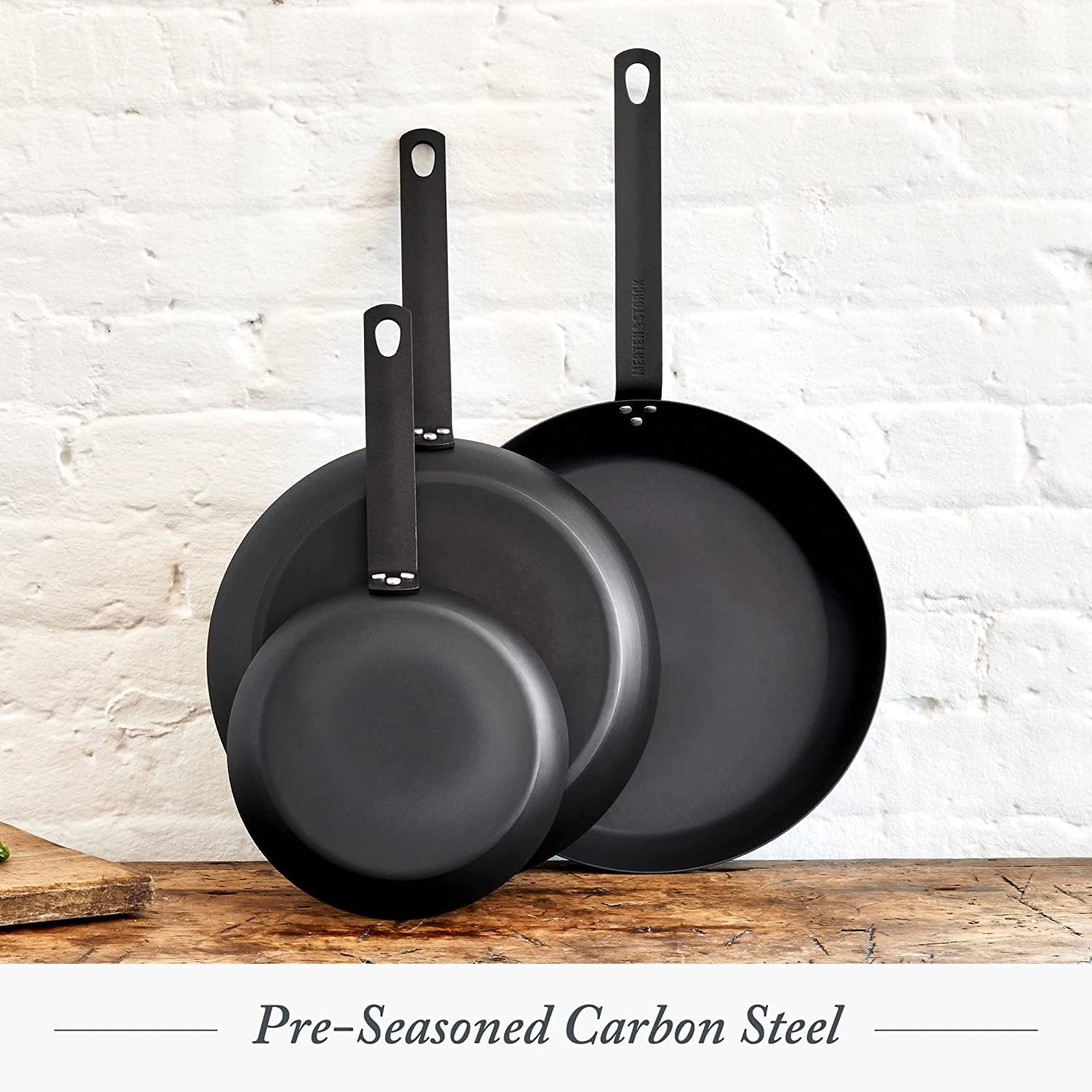 Merten & Storck 10" Pre-Seasoned Carbon Steel Frying Pan Skillet