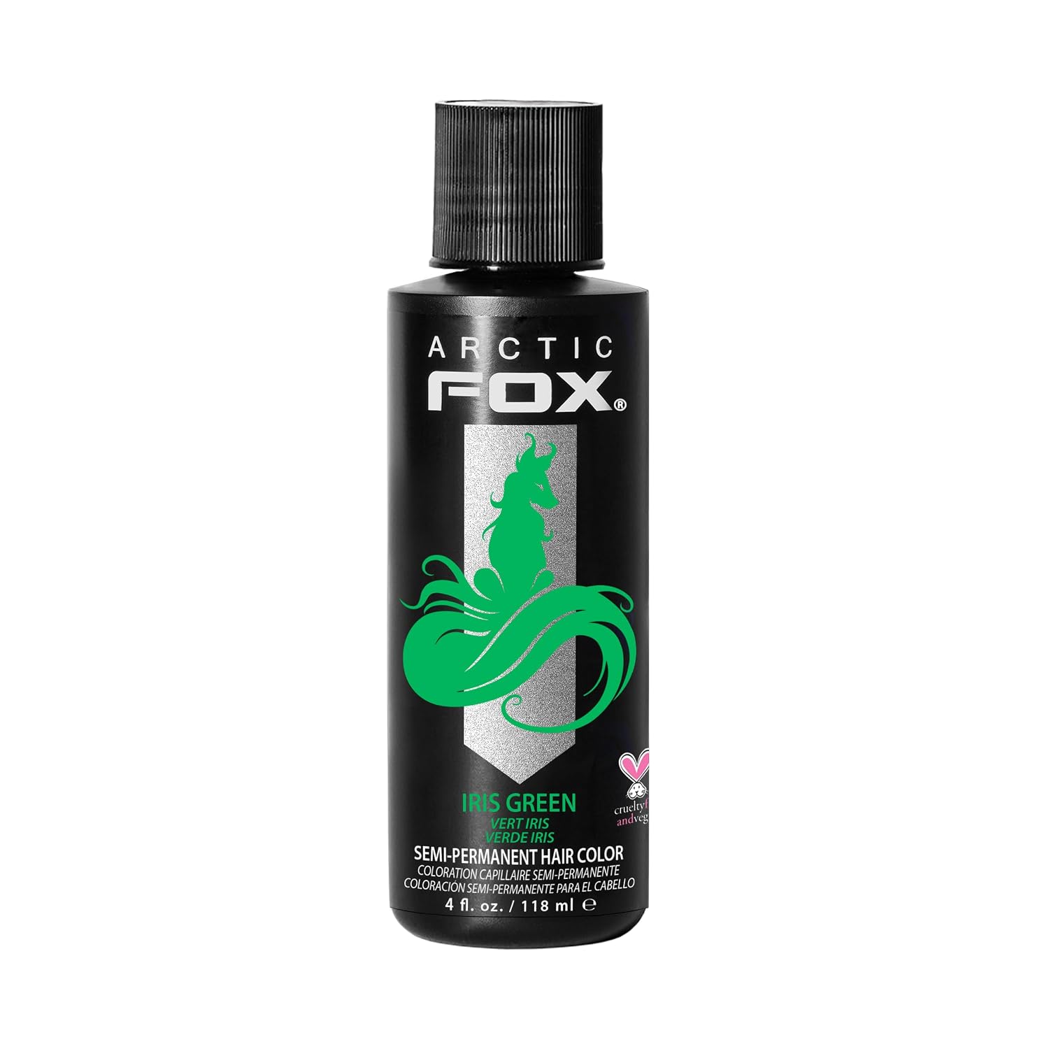 ARCTIC FOX Virgin Pink Semi-Permanent Hair Color - Vegan - 4 fl oz | Vivid and Vibrant, Cruelty Free, Ammonia Free, Peroxide Free, , Cream Formula