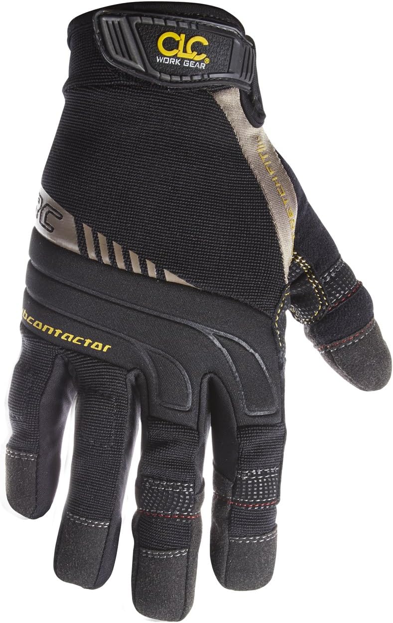 Custom Leathercraft130M Subcontractor Flex Grip Work Gloves, Medium
