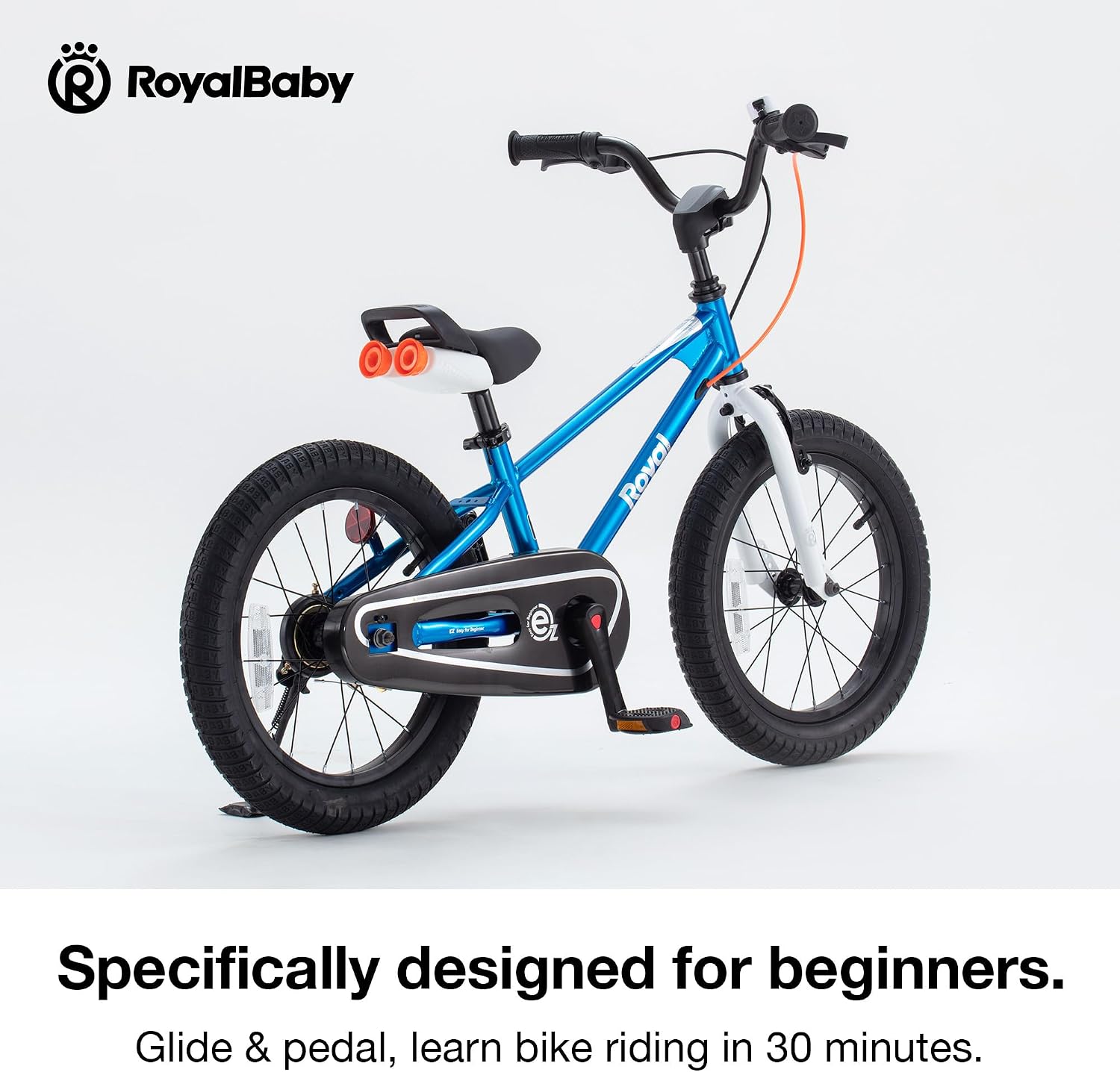 RoyalBaby EZ Kids Bike 12 14 16 18 20 Inch Balance Pedal 2-in-1 Training Bicycle Boys Girls Ages 3 to 12 Years Easy Learn for Beginners
