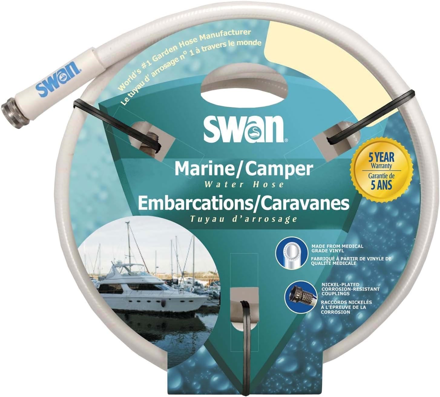 ELMRV12025 1/2" x 25' Marine & Camper Water Hose
