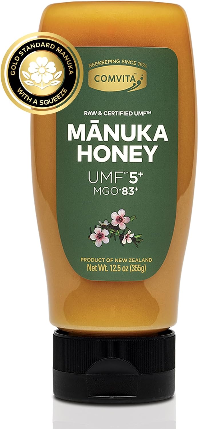 Comvita Manuka Honey UMF 5+ (MGO 83+) Pure, Unpasteurized - 1Kg (32.5 Oz) | Raw Manuka Honey New Zealand, Superfood for Immune Health, Use in Tea, Wild, Monofloral, Non-GMO