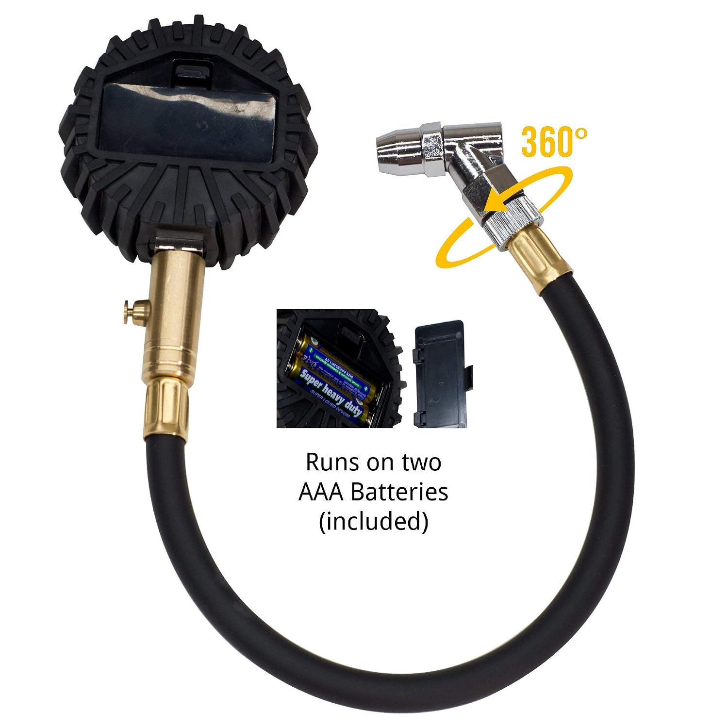 JACO Superior Products ElitePro Digital Tire Pressure Gauge - Professional Accuracy - 200 PSI