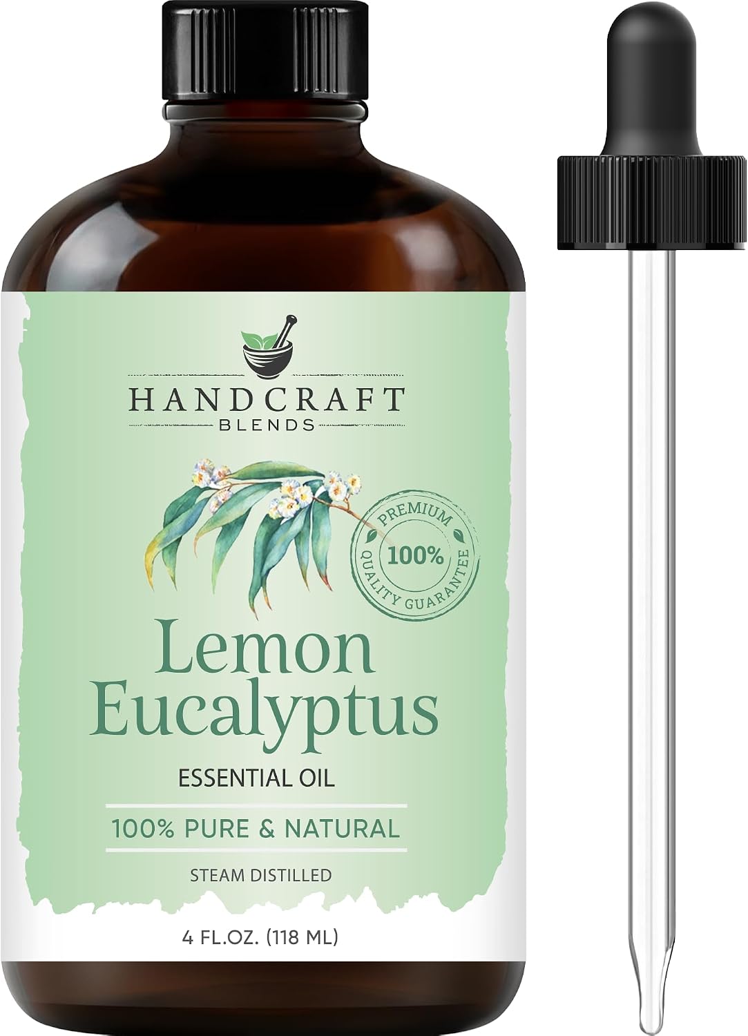 Handcraft Blends Peppermint Essential Oil – Huge 4 Fl Oz – 100% Pure and Natural – Premium Grade Essential Oil for Diffuser and Aromatherapy, Skin, Massage, Candle and Soap Making Fragrance