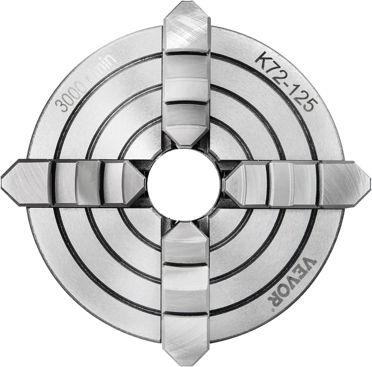 Vevor K72-125 Lathe Chuck 5 Inch 4-Jaw, Lathe Chuck Independent Reversible Jaw, Metal Lathe Chuck Turning Machine Accessories
