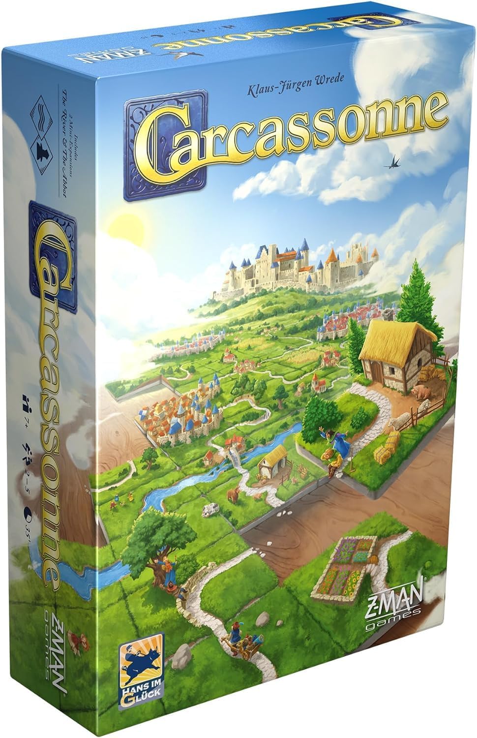 Carcassonne Board Game - Classic Tile Placement Strategy, Medieval Adventure for Adults & Families, Adult Board Games, Family Fun, Kids 8-12
