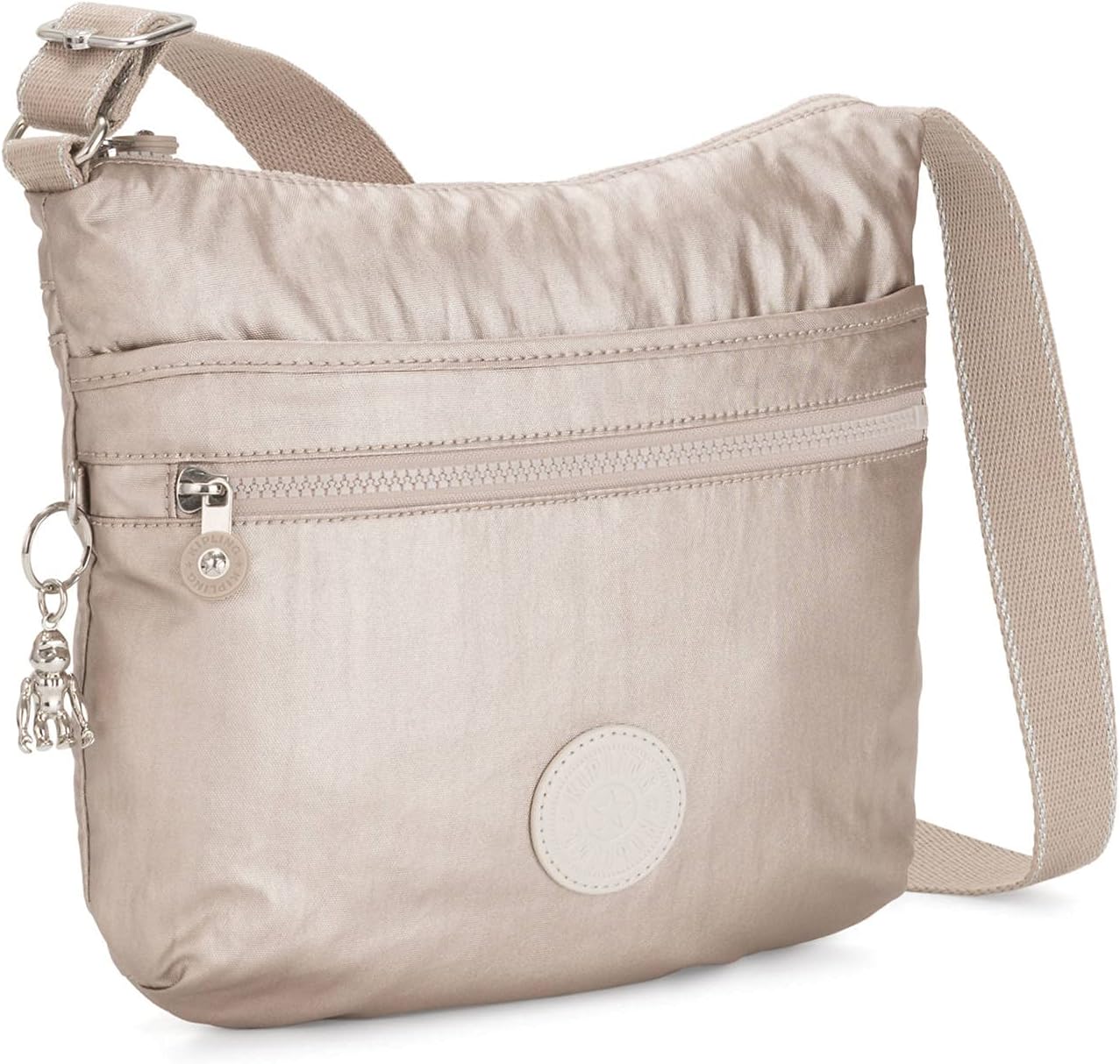 Kipling Womens Arto Crossbody Bag, Black Noir, 11.25 L X 10.25 H X 1.5 D US
