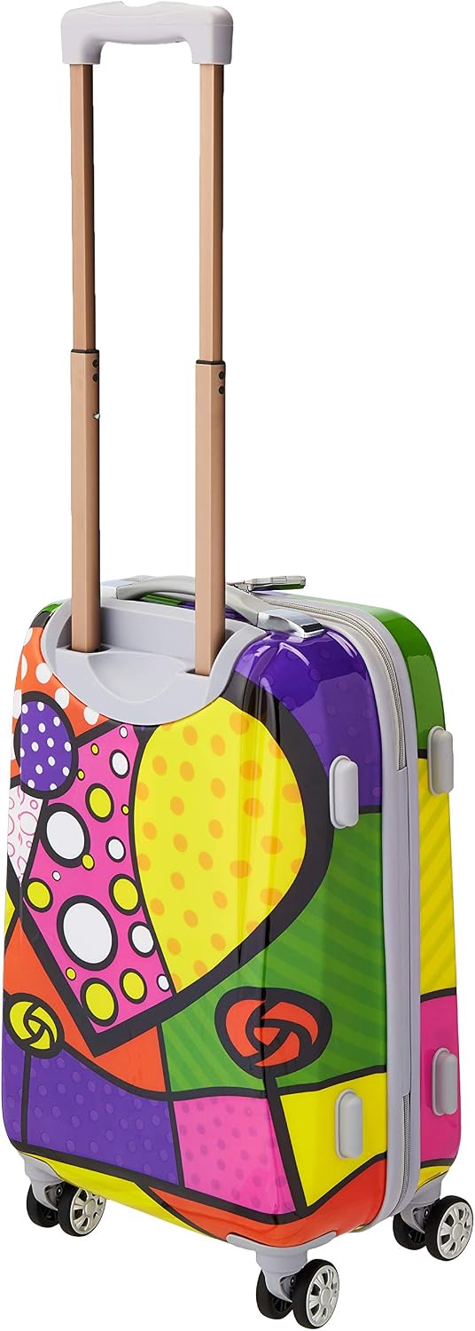 Rockland Vision Hardside 3 Piece Spinner Wheel Luggage Set, (20"/24"/28"), Love