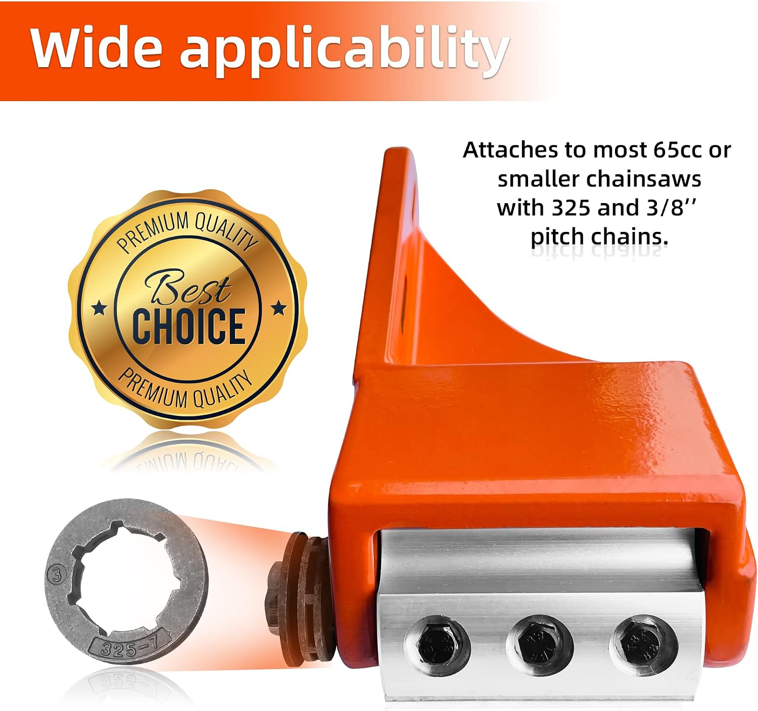 Log Peeler,Log Debarking Tool,Chainsaw Attachment for Wood Debarking,Chainsaw Accessories,Timber Framing Tool,Factory Outlet (Orange)