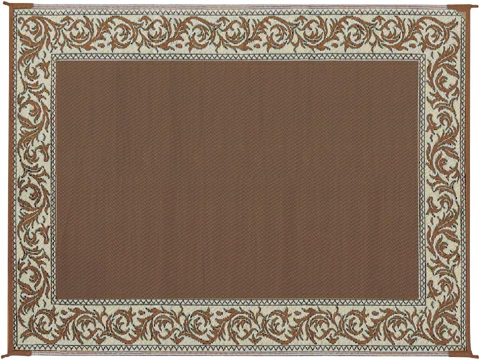 Stylish Camping RA7 9-Feet x 12-Feet Classical Reversible RV Patio Mat