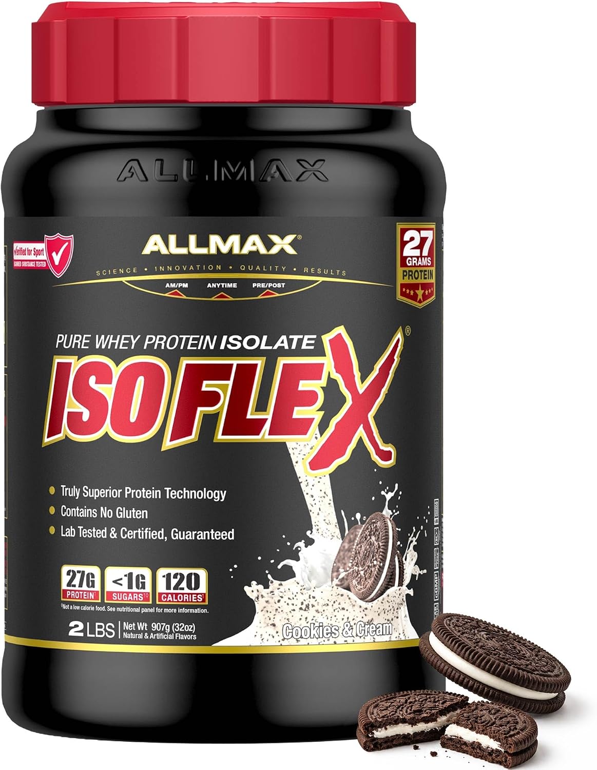 ALLMAX ISOFLEX Whey Protein Isolate, Chocolate Peanut Butter, 5 lb